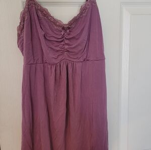 Soma Mauve Lace Detail Nightgown